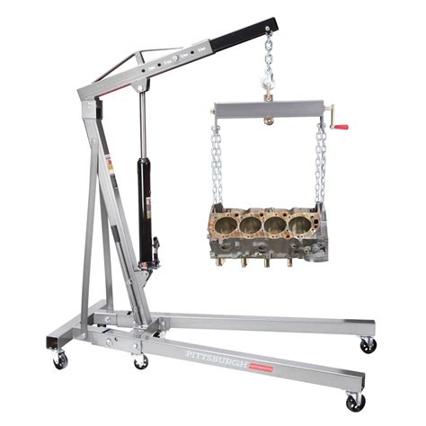 a frame hoist harbor freight|harbor freight folding engine hoist.